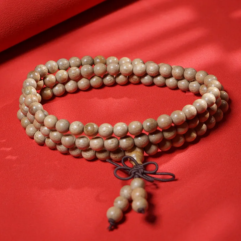 Camphor Wood Exquisite Straight Grain Old Material Fresh Fragrance Multi Layer Buddhist Rosary Handicraft Bracelet