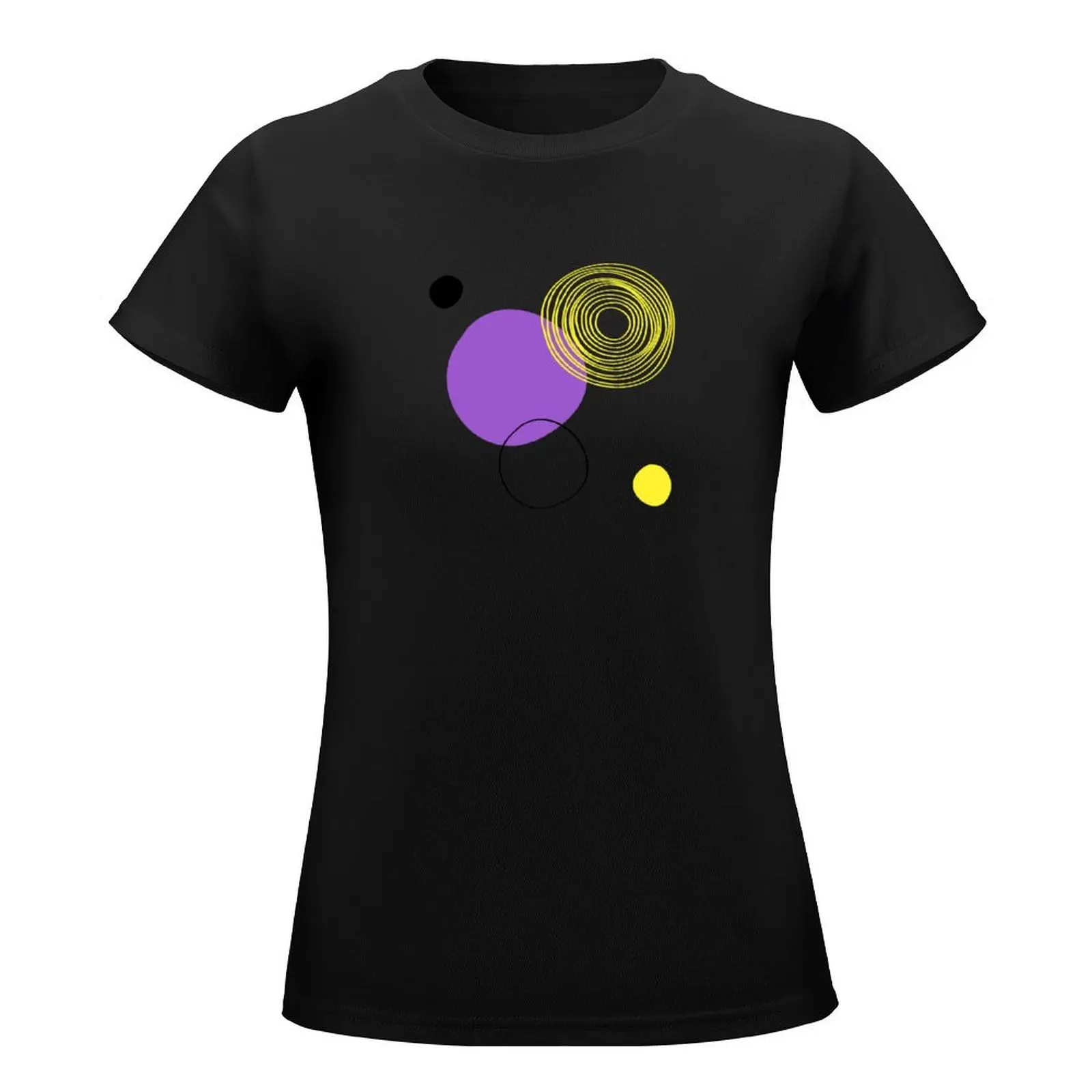 Minimalistic Pride Design (Non-binary) T-Shirt female Short sleeve tee lady clothes cropped t shirts for Women