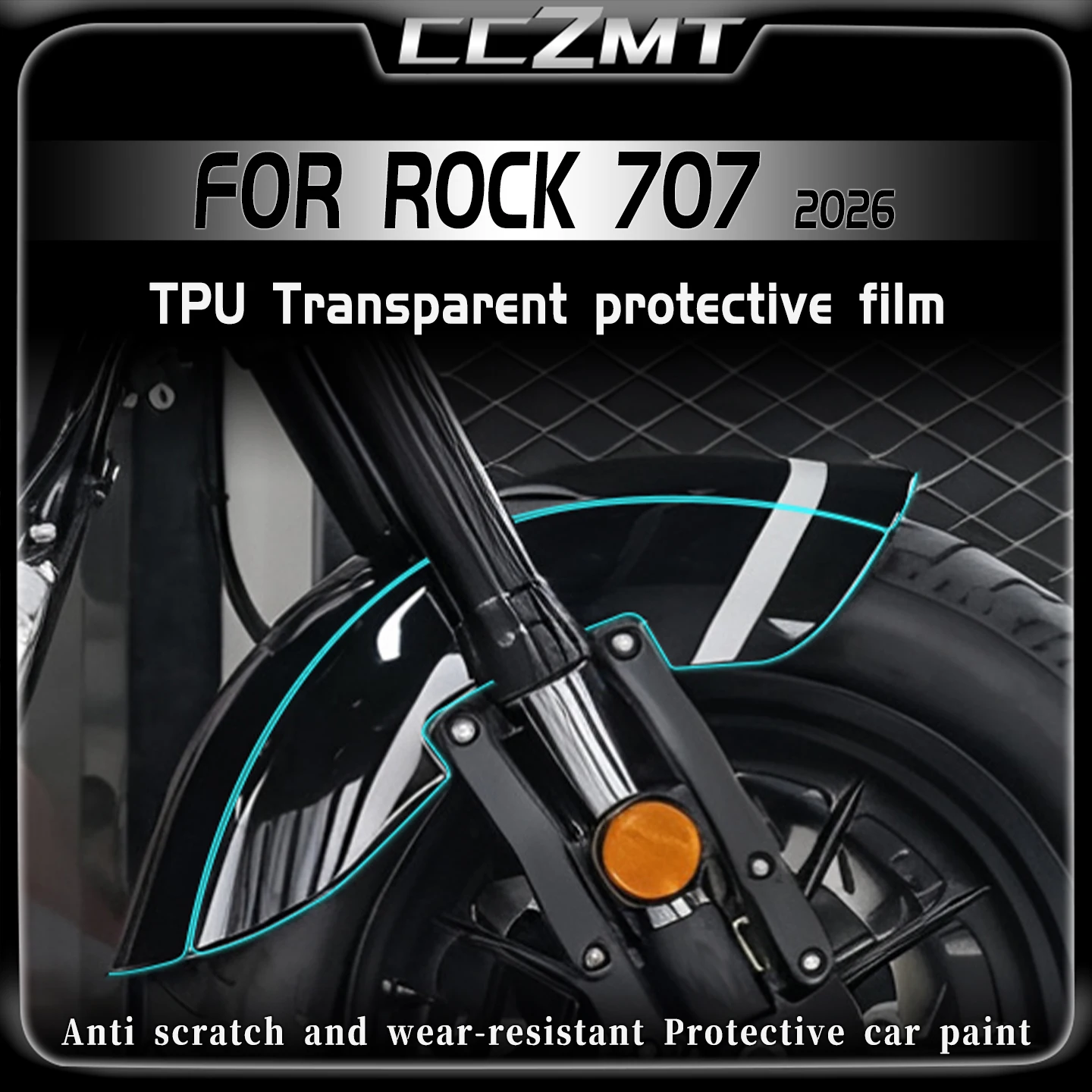 

For Benda ROCK 707 2026 transparent invisible car cover film oil tank anti scratch waterproof sticker modification accessories