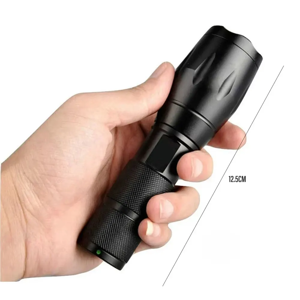 ESMARTER LED Flashlight Ultra Bright Torch L2/V6 Camping Light 5 Switch Mode Waterproof Zoomable Bicycle Light Use 18650 Battery