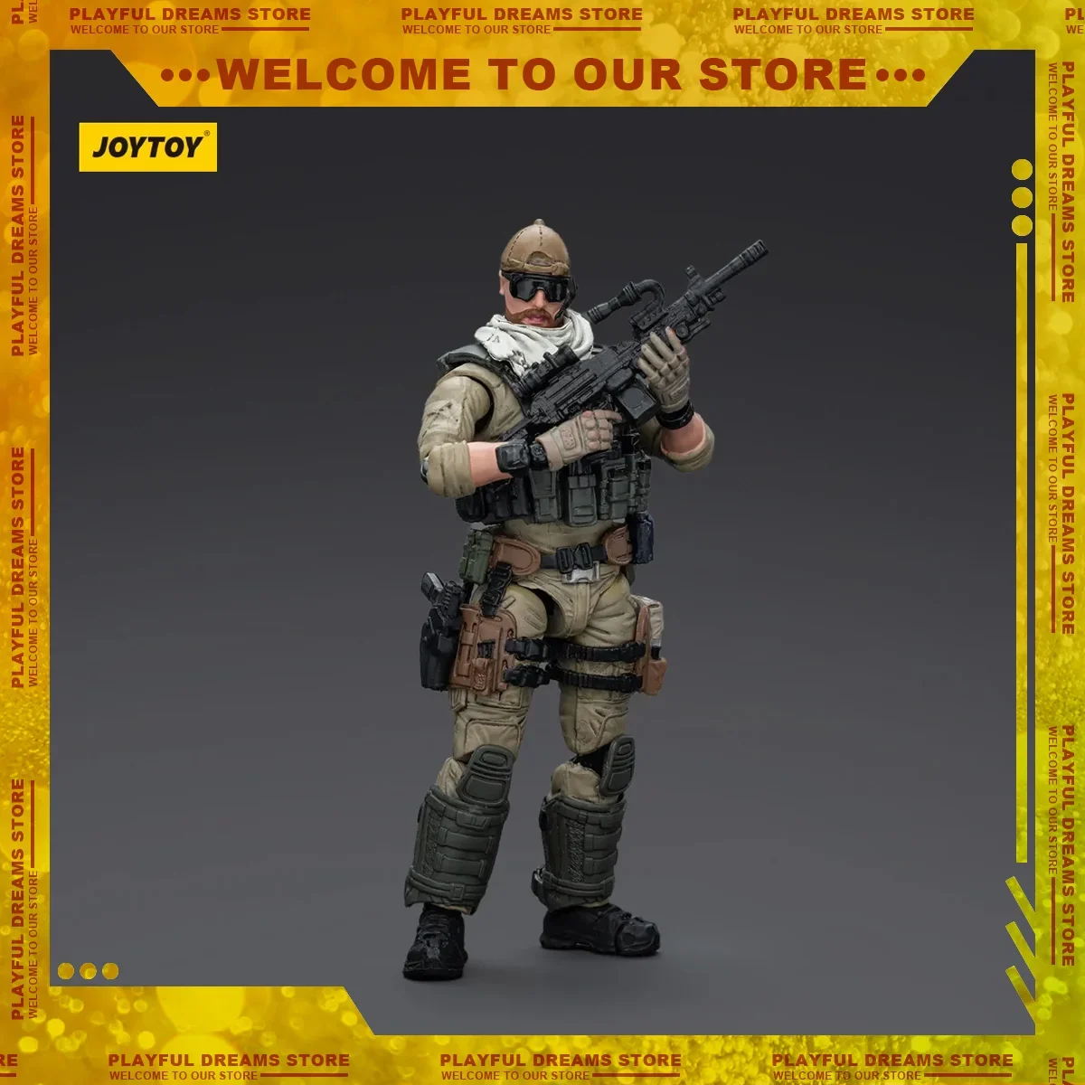 JOYTOY 1/18 US Army Delta Assault Squad Action Figure Supporto Gunner Breacher Sniper Mitragliatore Modello Decorazione Ornamento