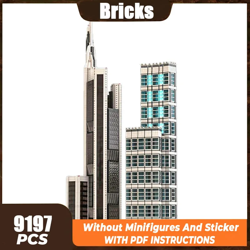 Moc Building Bricks Street View Model Ocean Tower And AVN Tower Technology Modular Blocks Gifts Christmas Toys DIY Sets Assembly