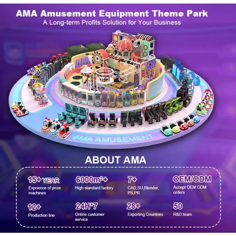 AMA Entertainment Redemption Eater Lottery Printing Arcade Ticket Counter Coin Operated Games Machine