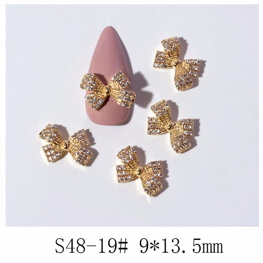 Cute Glass Stone Diamond Crystal Pearl Butterfly Nail Jewelry DIY Nail Art Decorations Bow Nail Rhinestones Manicure Tools