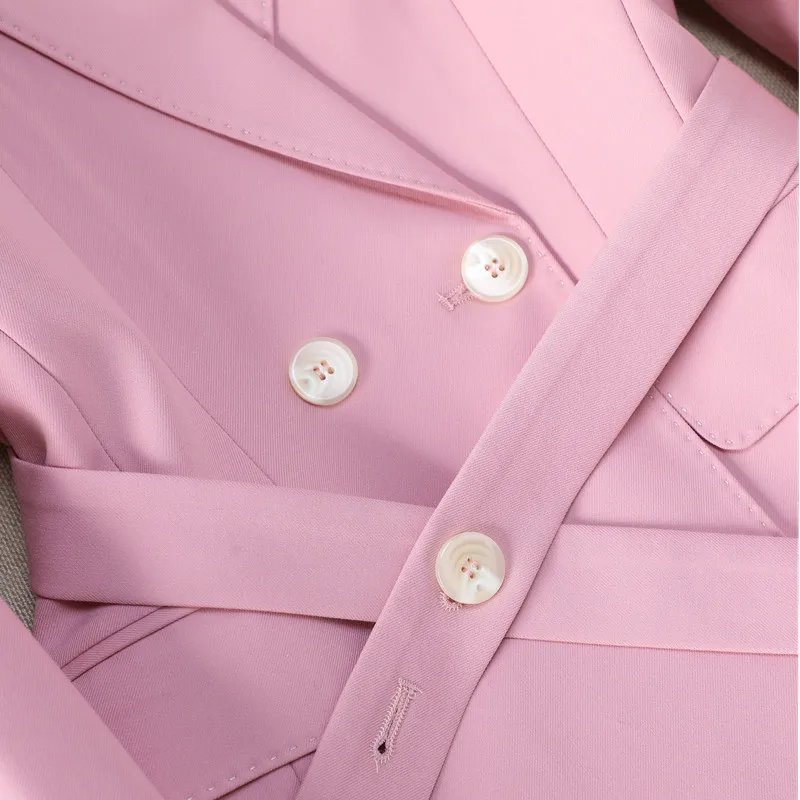 NAVIU Pantaloni blu navy per donna Nuovo autunno alla moda di fascia alta professionale giacca e pantaloni slim da ufficio abbigliamento da lavoro da donna