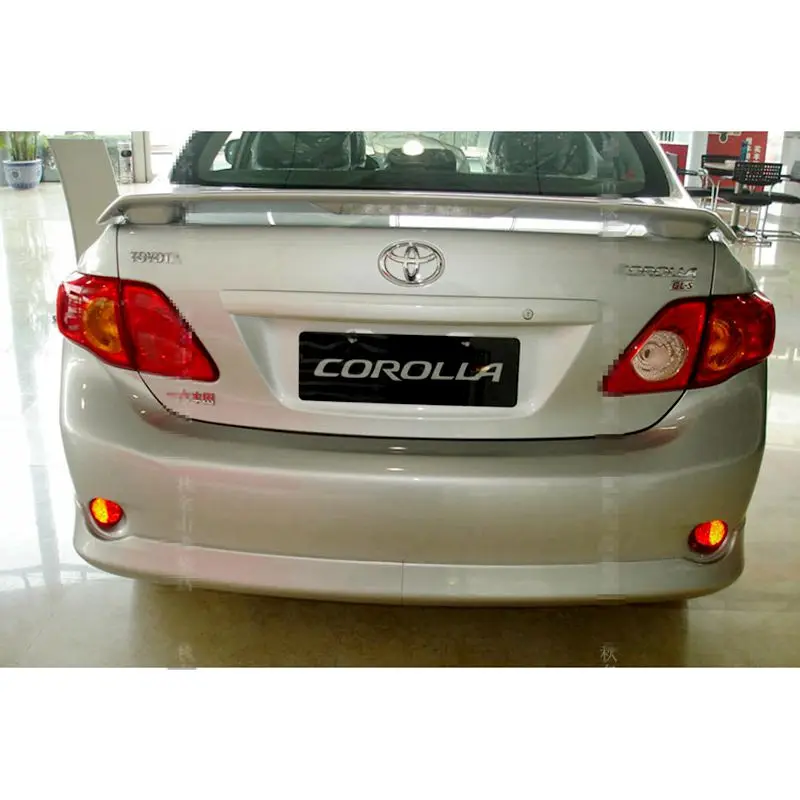 For Toyota Corolla Spoiler  ABS Material Car Rear Wing Primer  Rear Spoiler  2006-2013 Rear Wing Spoiler With Led Light