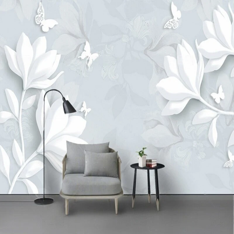 

Современная и простая акварельная ручная роспись рельефный цветок ТВ роскошное украшение дома спальня фон обои