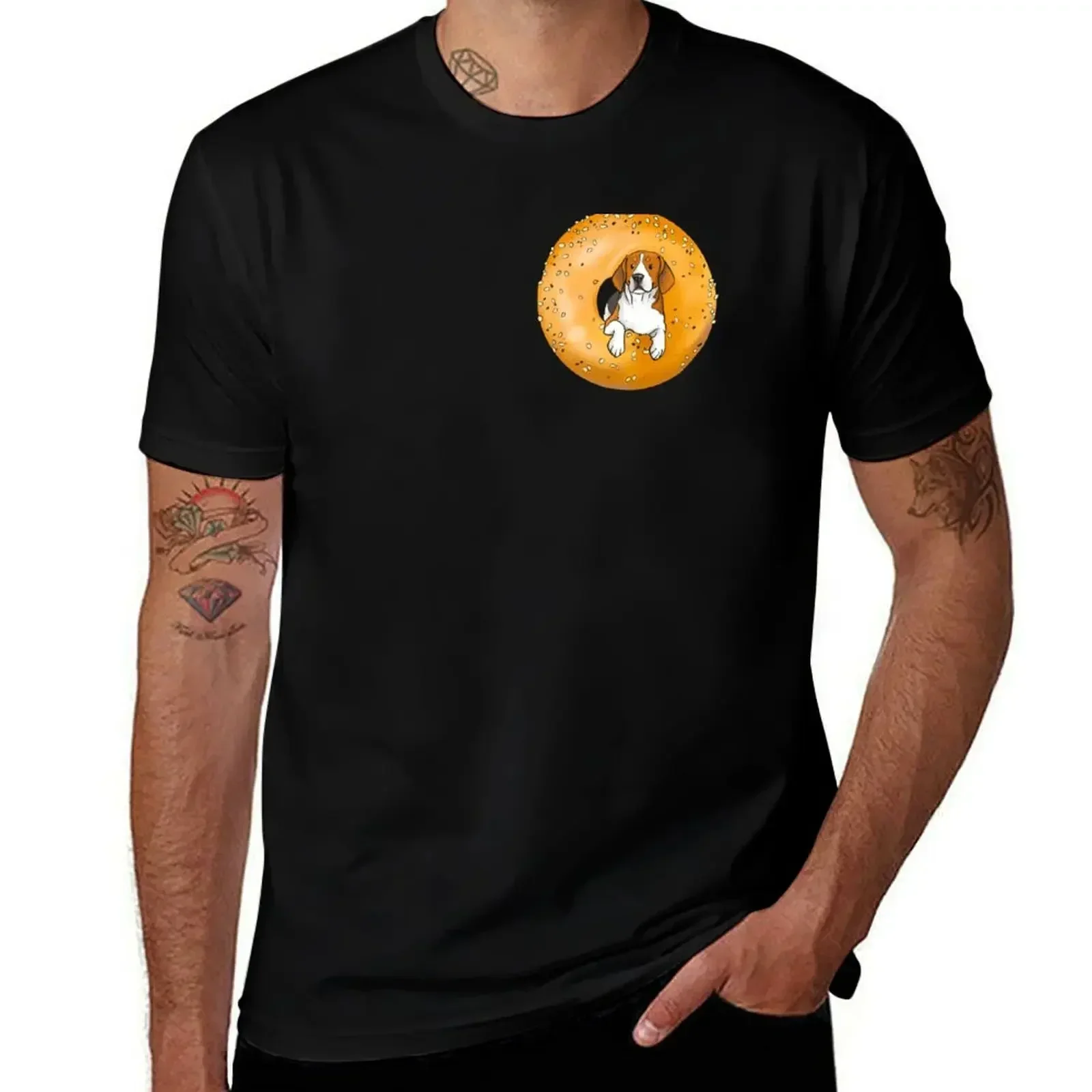 Beagle bagel T-Shirt Moisture Control Sports Tee