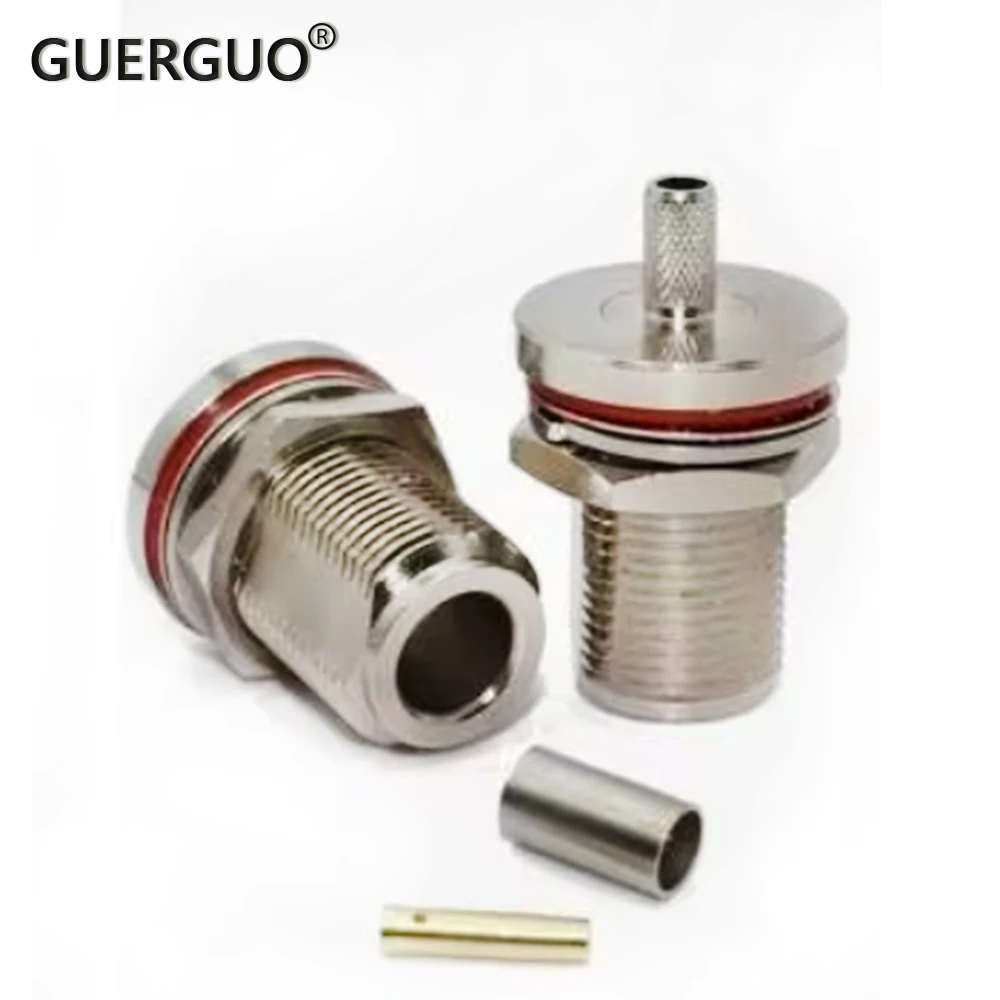 Connector 23MM N Female Waterproof Ring Connected 50-3 for RF Coaxial RG58 LMR195 RG400 Cable