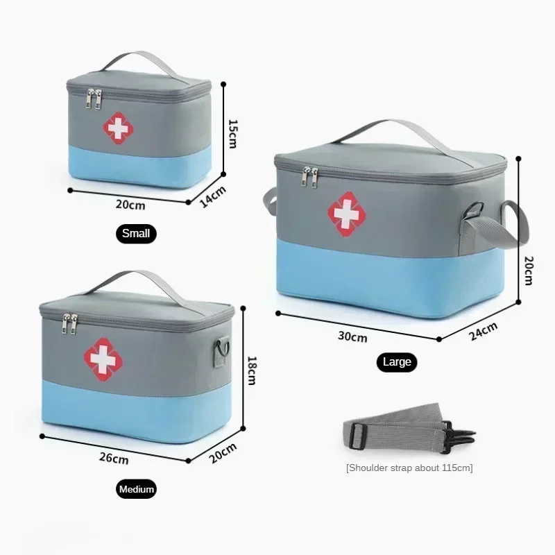 First Aid Kit Medicine Storage Bag Portable Outdoor Rescue Bag Household Large Capacity Medical Kit Storage Organizer