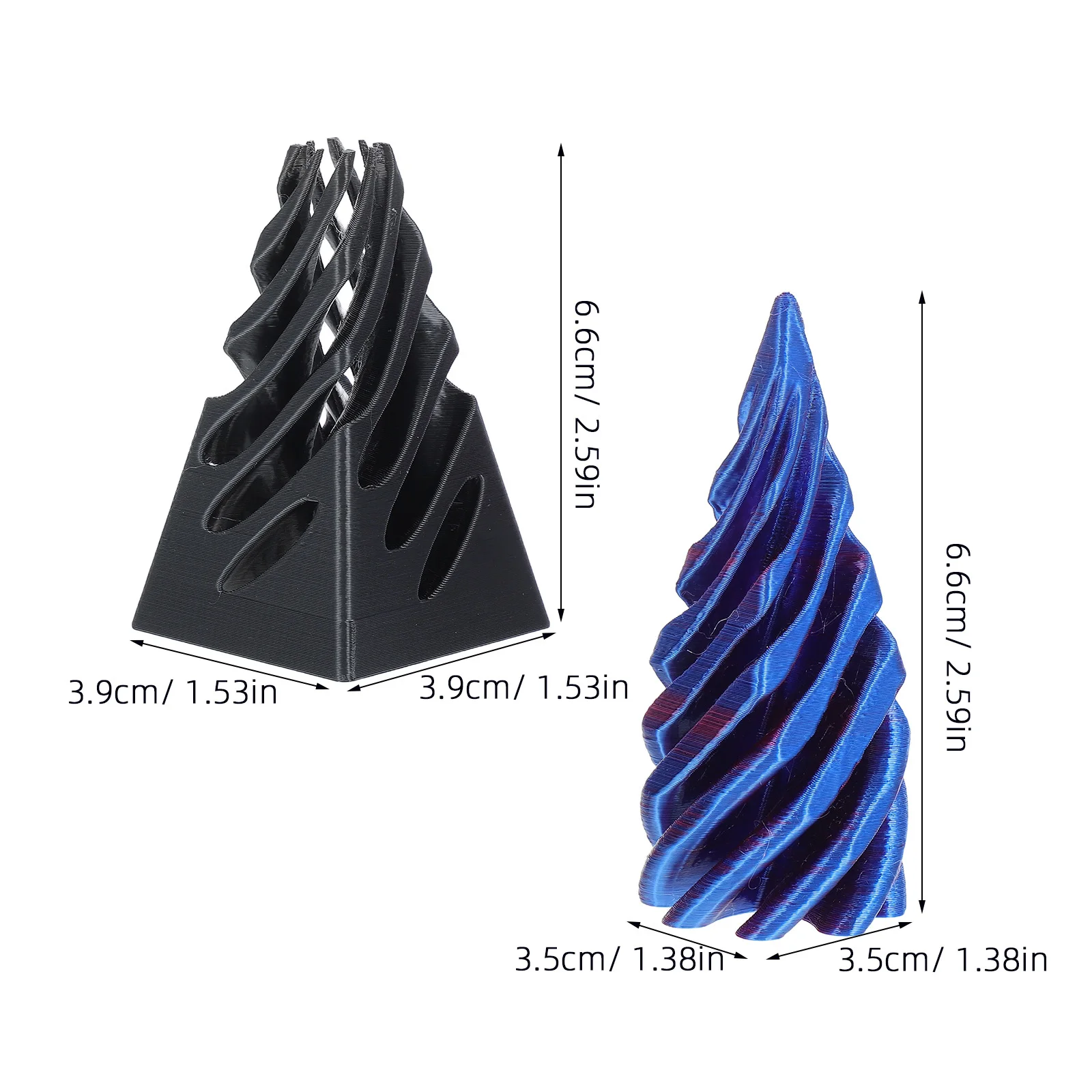 دوامة مخروط ثلاثية الأبعاد مطبوعة تململ تصميم الاسترخاء مكتب الوهم Pasthrough الهرم المستحيل دوامة ثلاثية الأبعاد مطبوعة ألعاب متململة