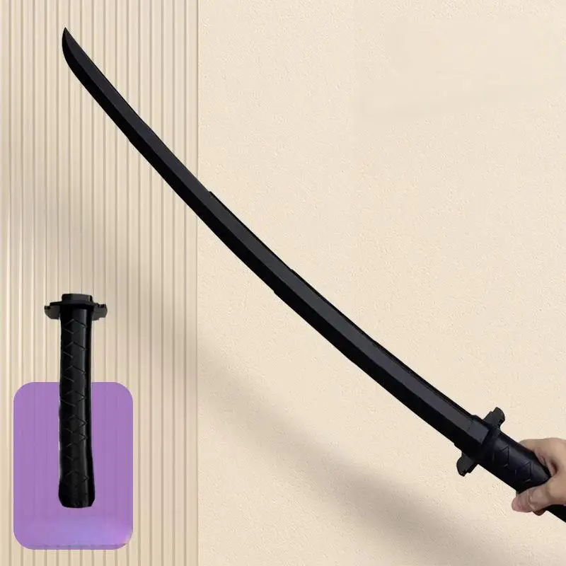 1pc stampa 3d spada da Samurai in plastica retrattile, giocattolo modello Cos Samurai, decomprimere il coltello oscillante a gravità