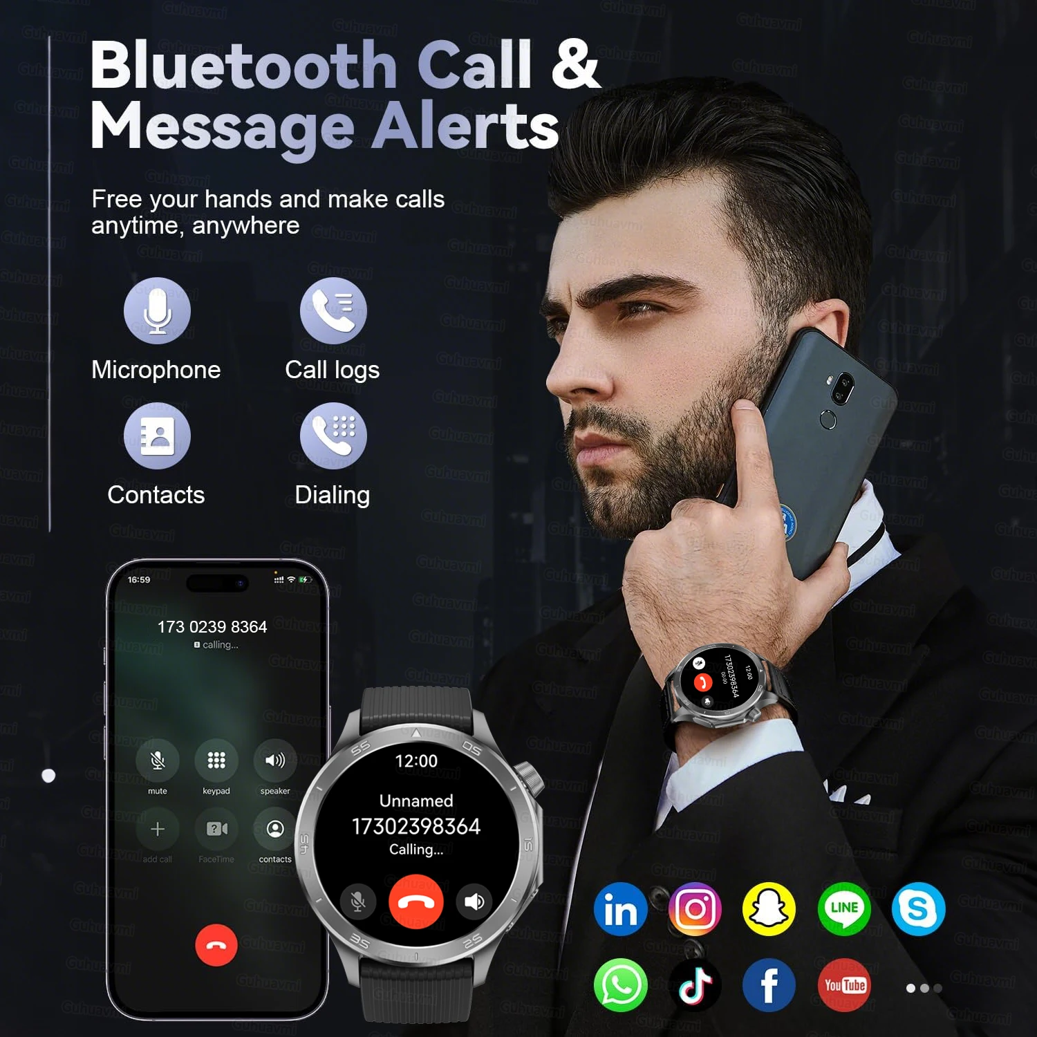 ل ممن لهم X2 نظام تحديد المواقع الساعات الذكية رجل 360*360 شاشة AMOLED معدل ضربات القلب بلوتوث دعوة IP68 مقاوم للماء البوصلة الرياضة Smartwatch 2025