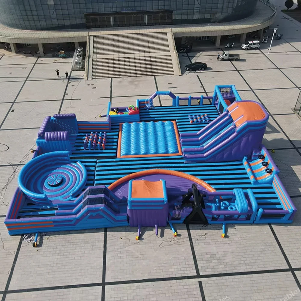 Outdoor Inflatable Park Inflatable Slides Inflatable Bouncer for Kids Commercial Obstacle Course Adult Bouncy House