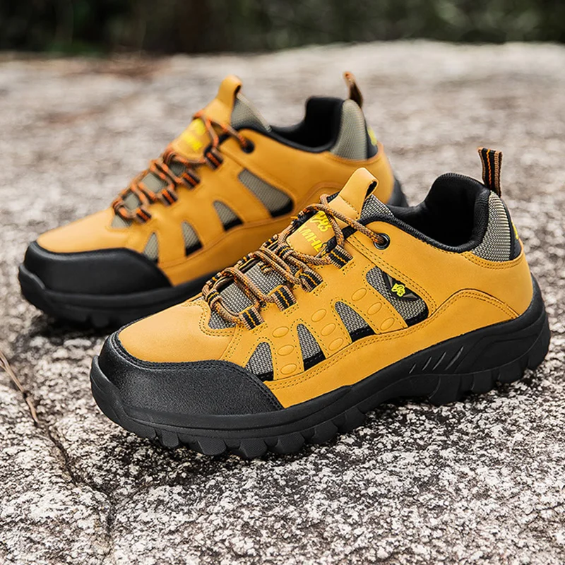 

Мужская походная обувь, новинка 2024, осень-зима, удобные нескользящие износостойкие модные парные походные прогулочные ботинки, дорожные кроссовки