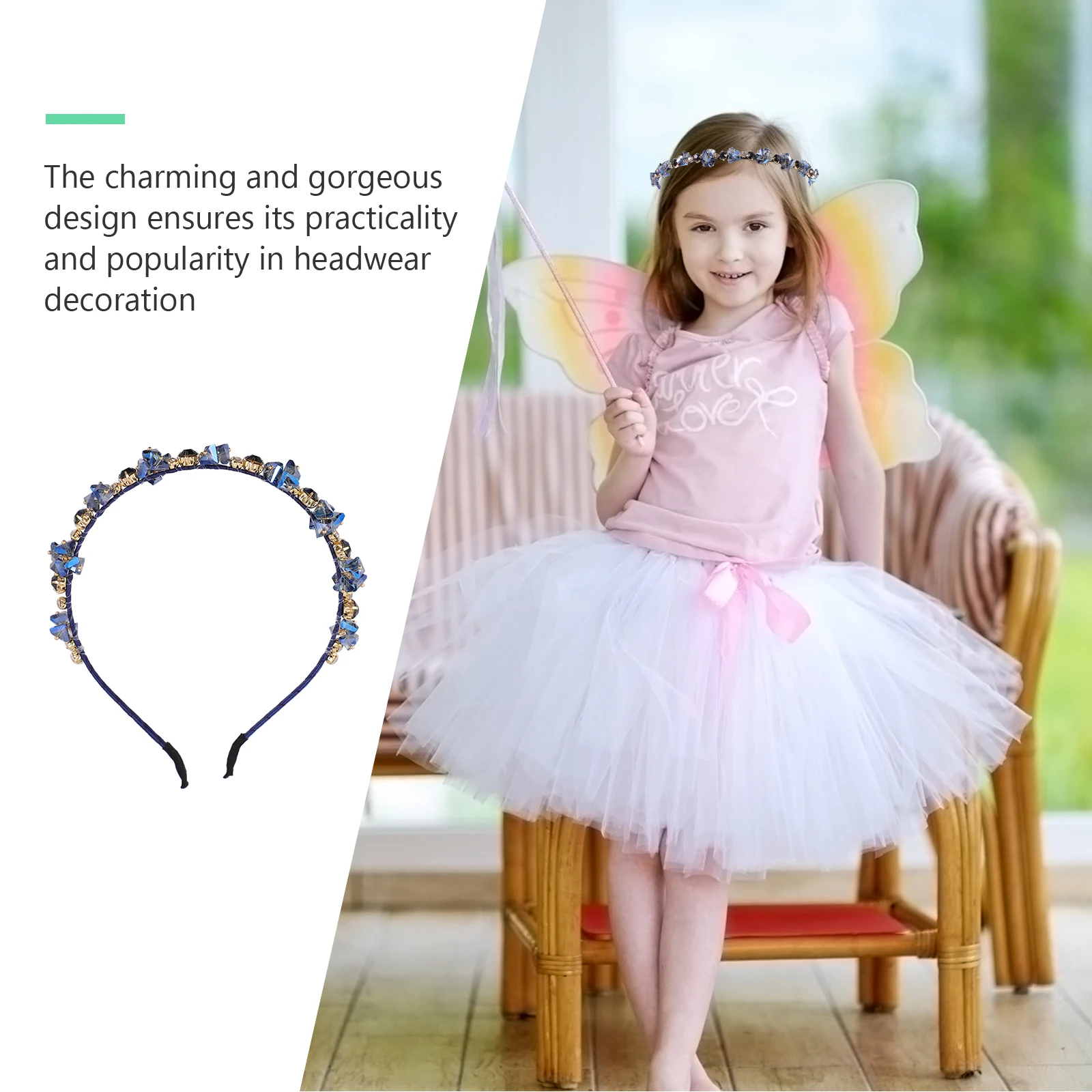 

Элегантный головной убор со стразами, шикарный дизайн, удобный прочный аксессуар для волос для фестивалей, ролевых игр, представлений, подарков