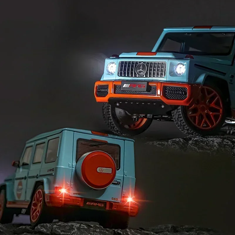 Simulation 1:18 Mercedes-Benz G63 Off Road Car Model Casting Metal Toys Vehicles Children Boys Gift Collective Voiture Miniature