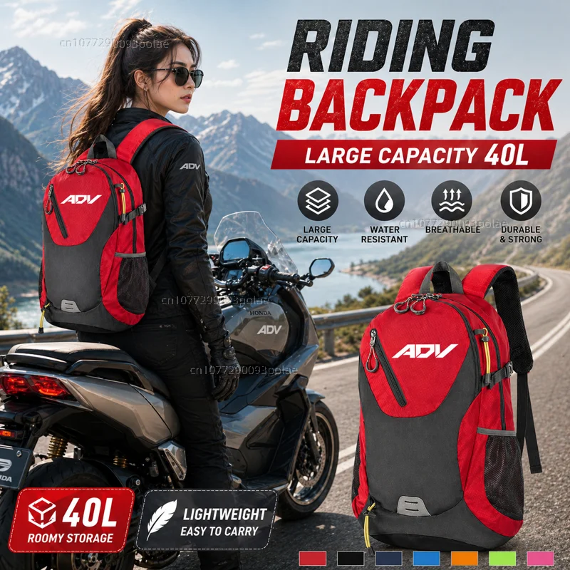 For Honda ADV160 ADV150 ADV350 ADV 350 160 150 Large Capacity WaterprooRacing travel Men waterproof Backpack Bag Motorcycle Gift