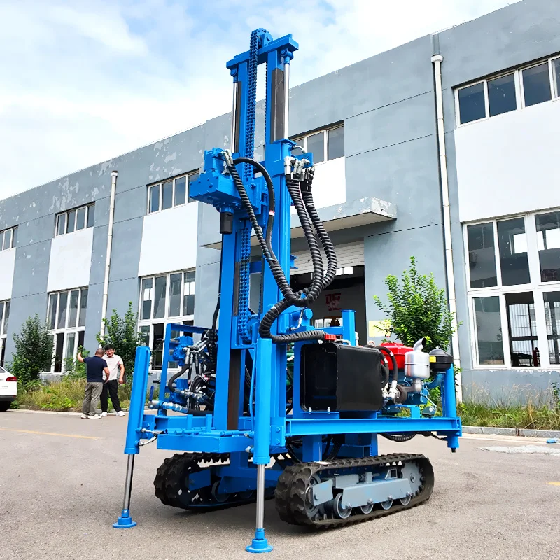 تخصيص RLD-260 100m 200m آلة حفر الآبار الضحلة Dth آلة حفر المطرقة لآبار المياه