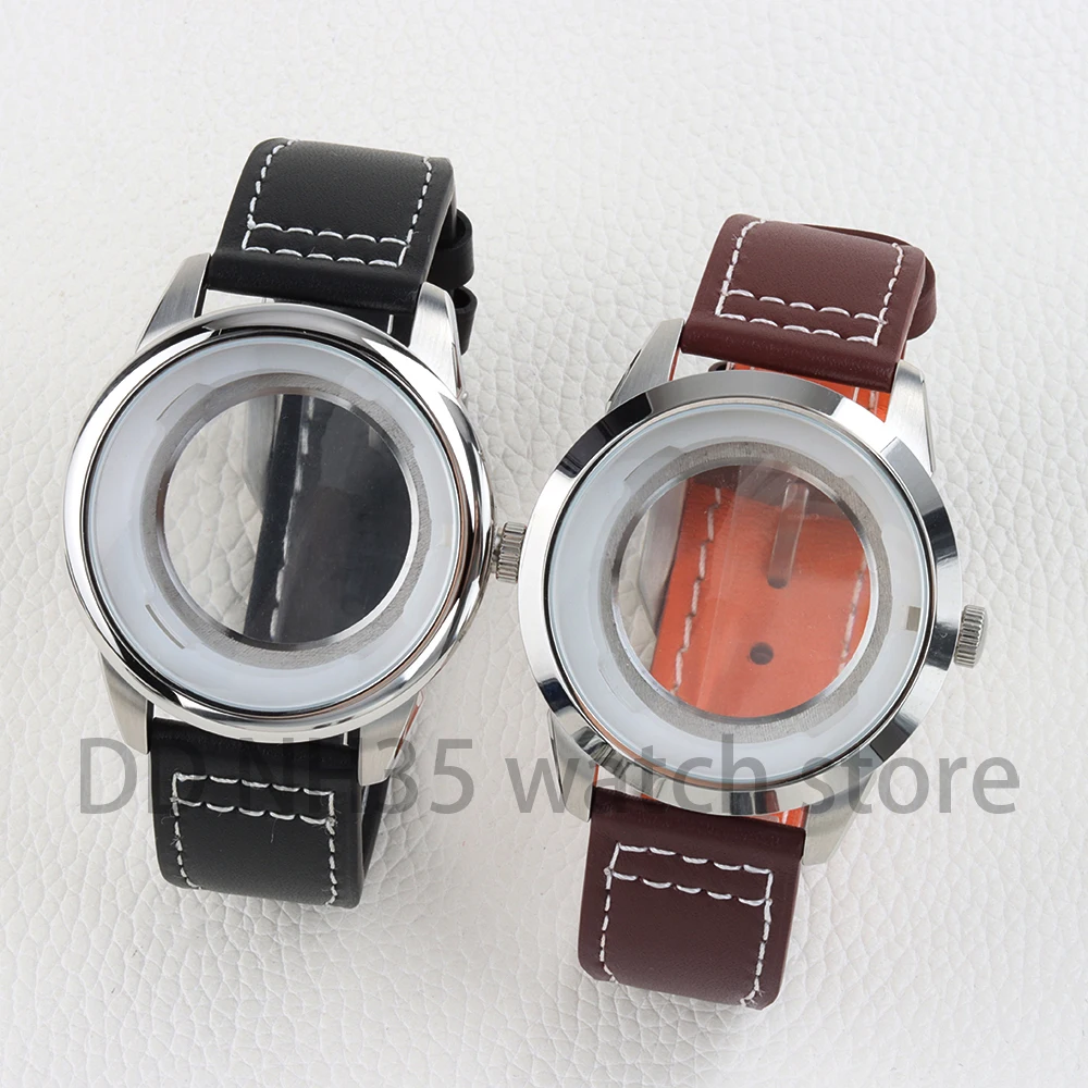 

Корпус для мужских часов 42,7 мм, кожаный ремешок 21 мм для Mark XX NH35/NH36, автоматический механизм, циферблат 36 мм, водонепроницаемый корпус, аксессуары для часов