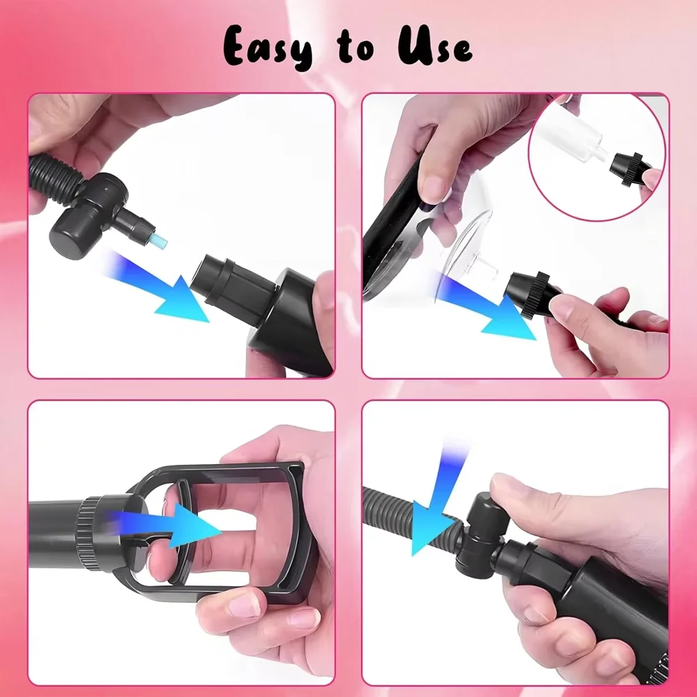 Manual Pussy Pump Vagina Clitoris Sucker Adult Sex Toy Manual Women Breast Massage Nipple Stimulator Enlarge Vacuum Pump Cover view 5