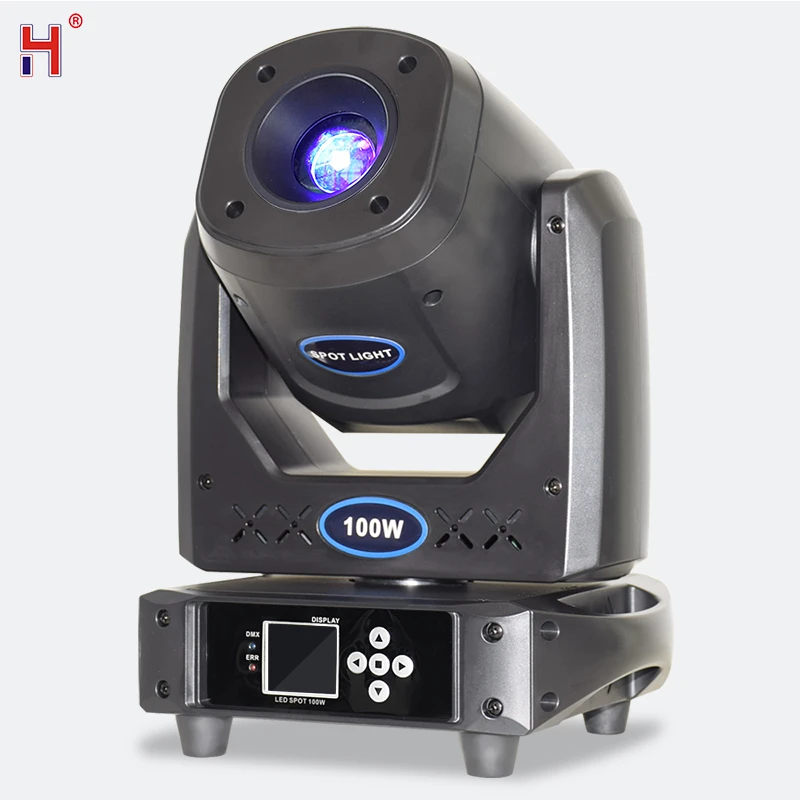 

LED Spot 100W Gobo Moving Head Light 5 Face Prism With Colors Gobo DMX512 DJ Stage Effect Light Party Dance Disco Bar Music