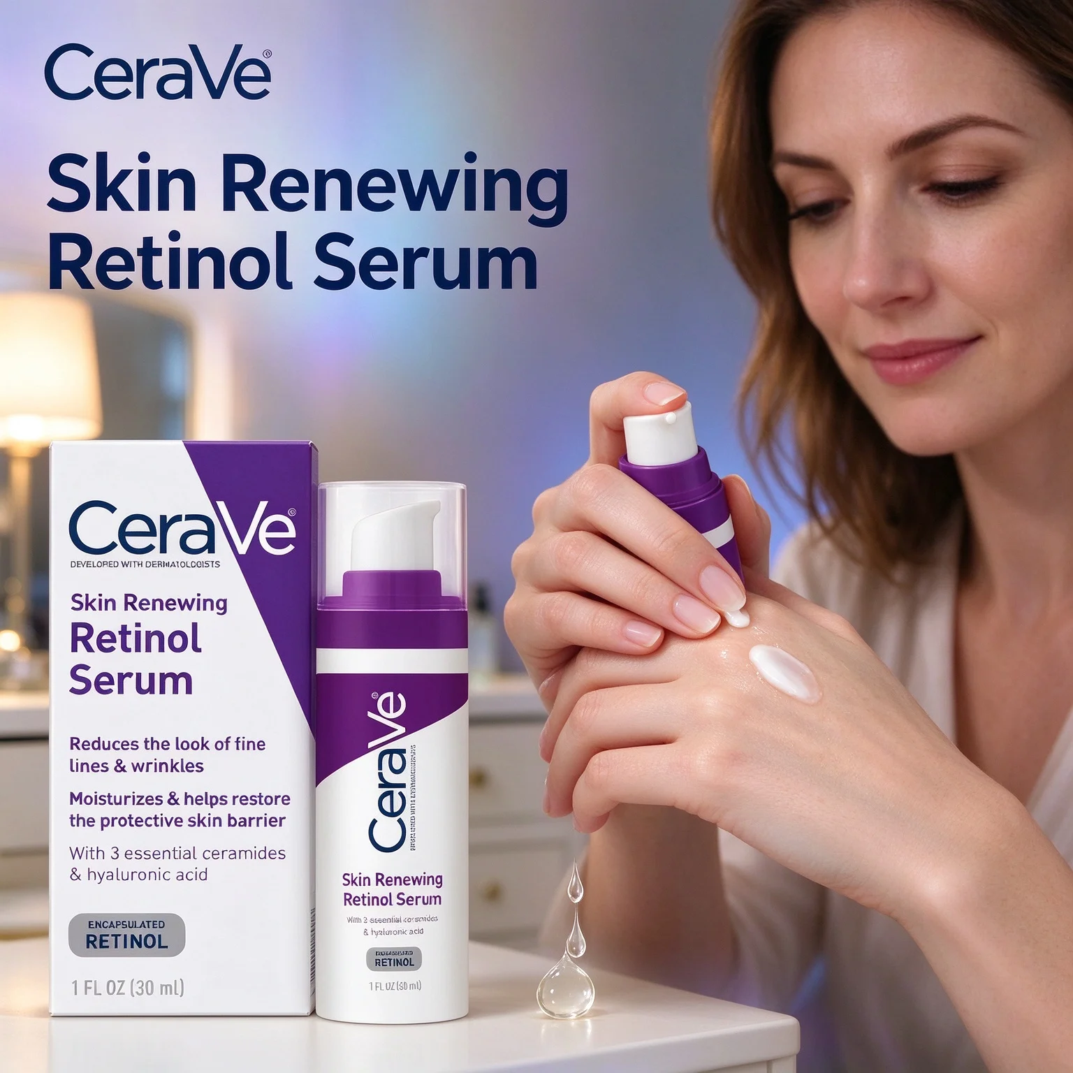 CeraVe Skin Renewing Retinol S - Retinol Cream ulasan dan harga