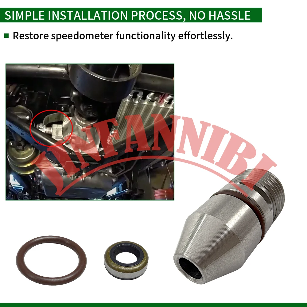 TH350 Speedo Gear Sleeve Housing w/ Extra Seals GM Turbo 350 Speedometer Adapter view 3