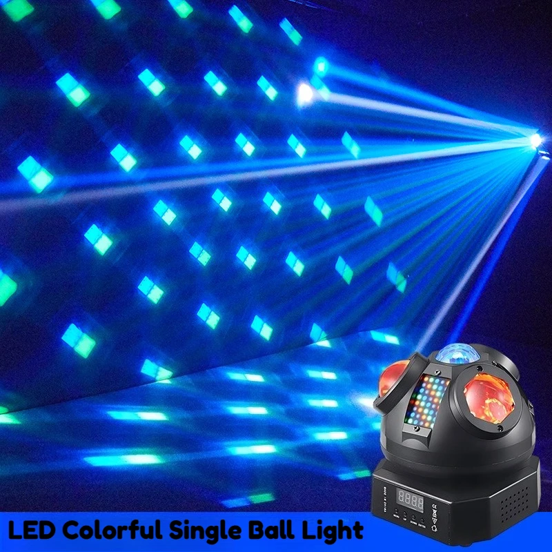 Rotating Colorful LED Magic Ball Light 3-in-1 Stage Effect Light for Bar KTV Live Broadcast