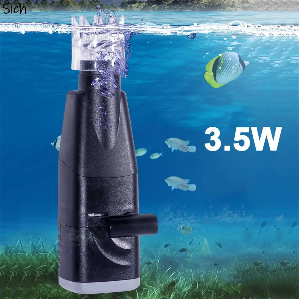 Aquarium Electric Surface Skimmer For Aquarium Clean Up Oil Film Planted Fish Tank Filter Aquarium Accessories 220-240V