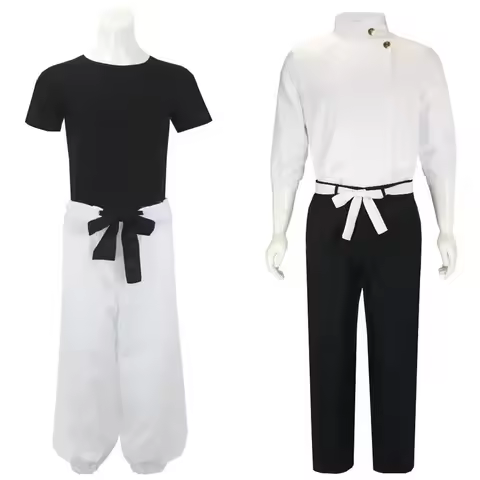 Anime Jujutsu Fushiguro Toji Cosplay Costume Yuta Okkotsu Cospaly Top Pants Suit Halloween Uniform Party For Adult Women Men Cos