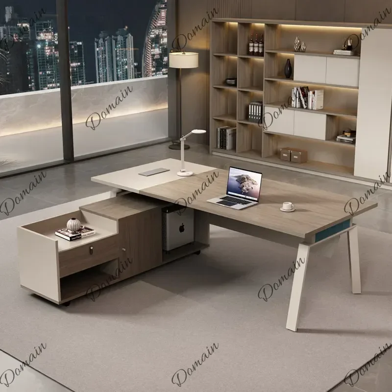46 M Fashion Large Size Office Desk Professional Room Decor Beauty Wooden Clear Office Desk Accent Meuble Bureau Ornaments Home