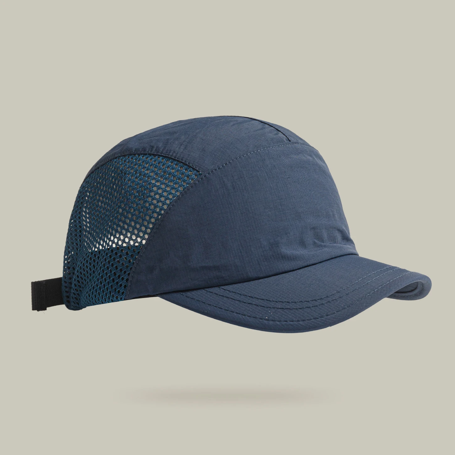 Korean Version Simple Solid-Color Mesh Fabric Baseball Cap for Summer, Breathable, Quick-Drying, Sun-Protective Headgear