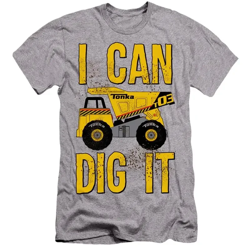 Tonka Premium Canvas T Shirt I Can Dig It Athletic Heather