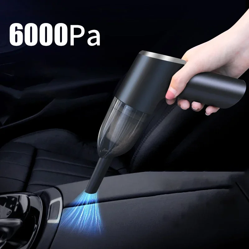 

60000Pa беспроводной автомобильный пылесос для влажной и сухой уборки, пылесос двойного назначения, перезаряжаемые автомобильные пылесосы, автомобильные электроприборы