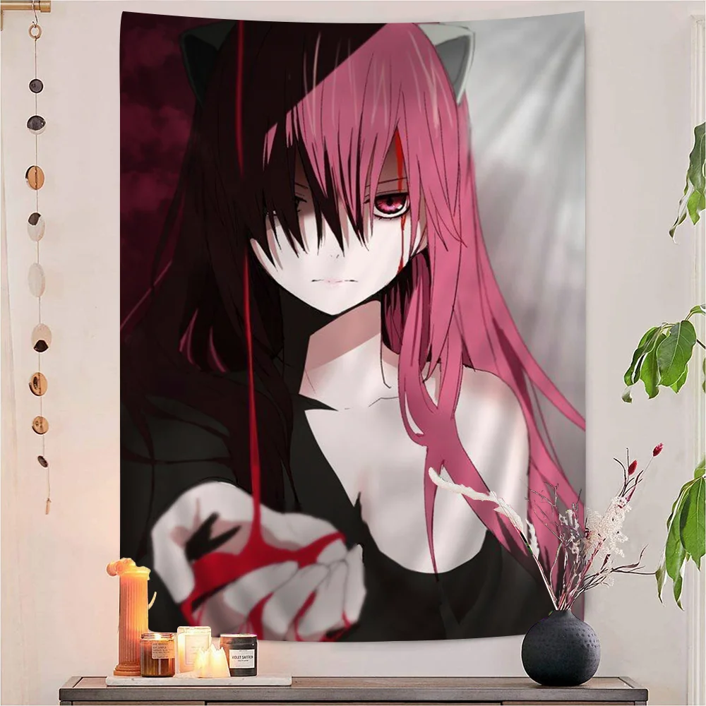 E-Elfen Comic L-Lied Chart Tapestry For Living Room Home Dorm Decor Art Home Decor