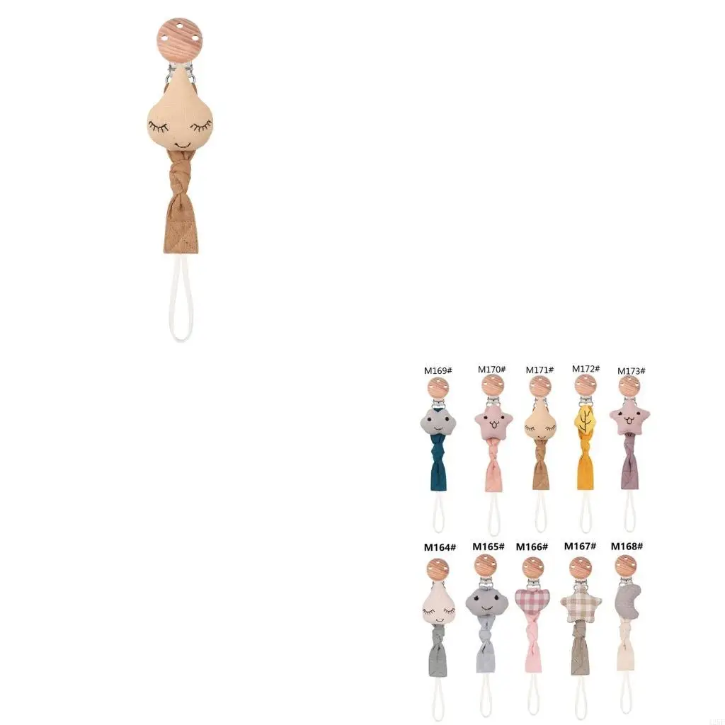 

Cartoon Nipple Leash Strap Pacifier Clips Cotton Teether Chain Decor 425F