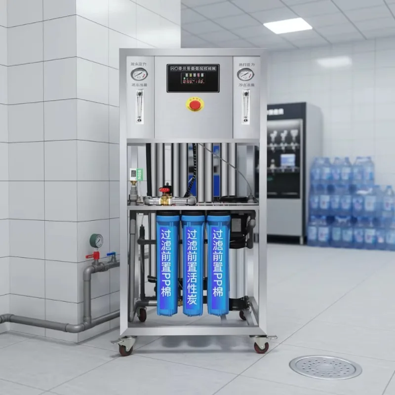 RO Water Treatment System 1000LPH 6400GPD Direct Flow For Community Water Station Project 304SS RO