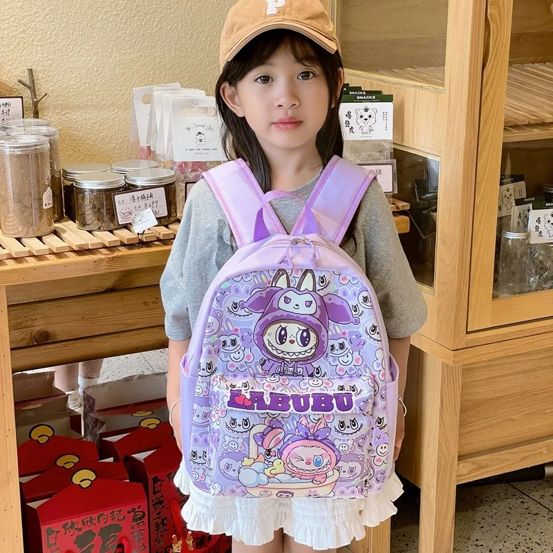 2024 new labubu POPMART LABUBU Children bag Backpack cartoon girl and boy accessories bag trendy Shoulder bag Student gifts