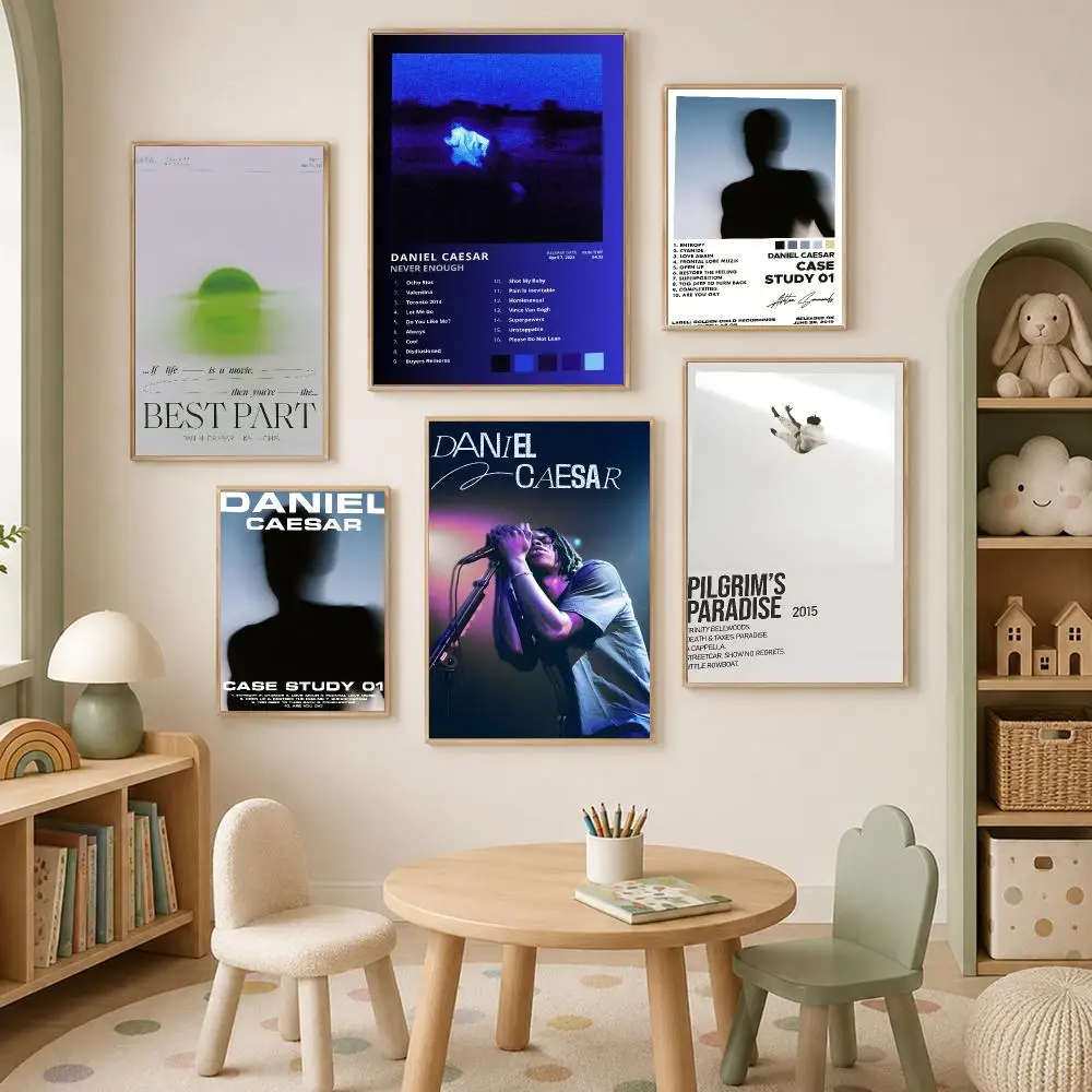 Daniel Caesar Poster Self-Stick HD PP paper Wall Art Poster, Waterproof Decor for Bedroom, Living Room and Home