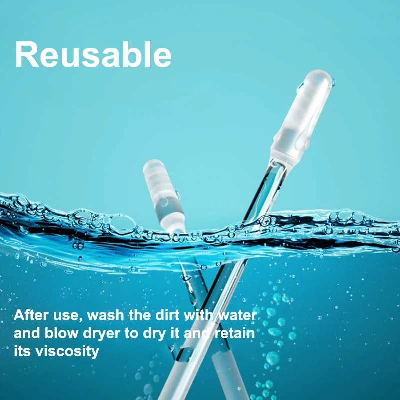 New 24Pcs/bag Sticky Ear Digger Double Head Ear Digging Tool Not Hurt Ear Digging Spoon Ear Care Ear Wax Cleaning Special Tool