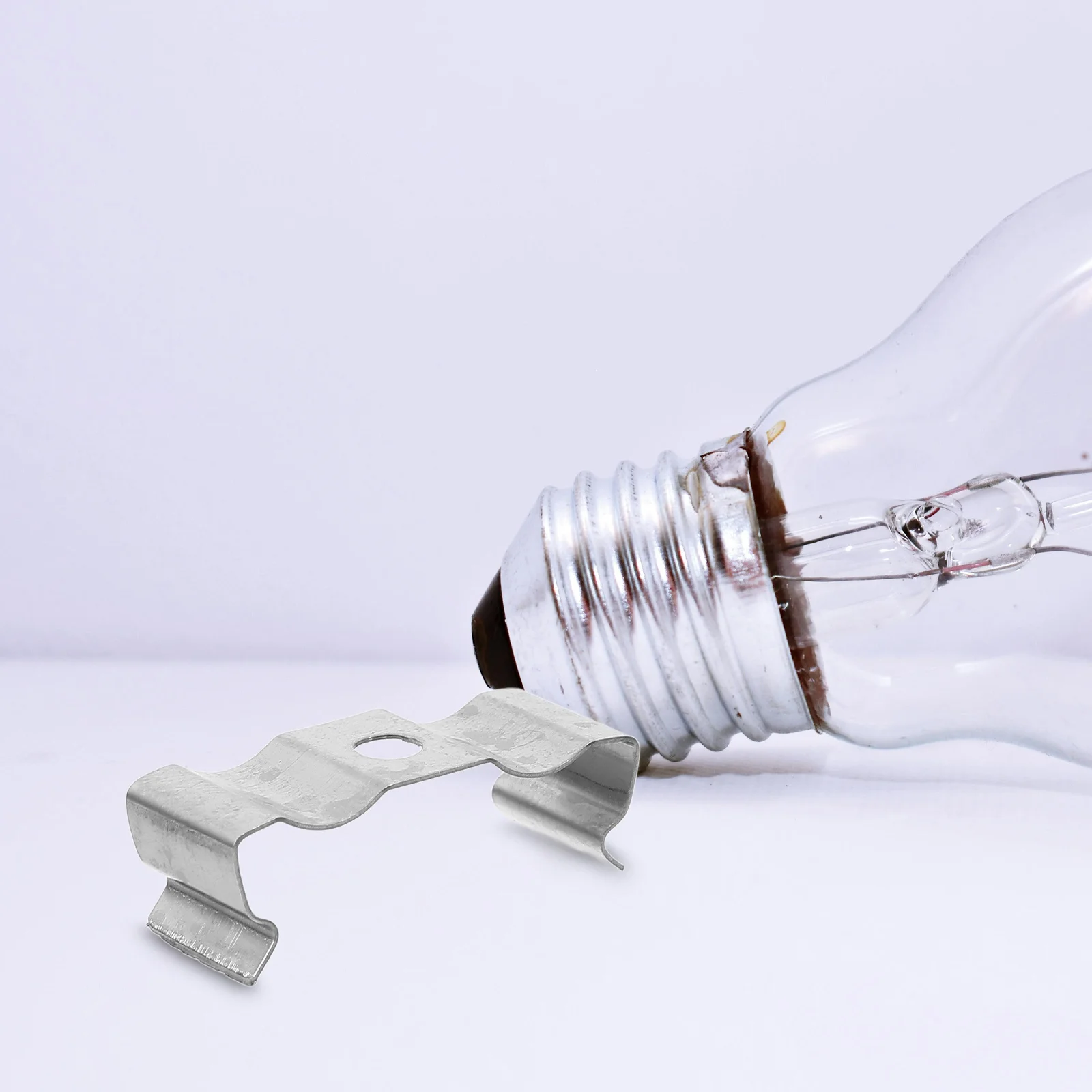 

50 шт. светодиодные цокольные зажимы для люминесцентной трубки, крепежный зажим, металлические аксессуары для ламп, монтажный кронштейн