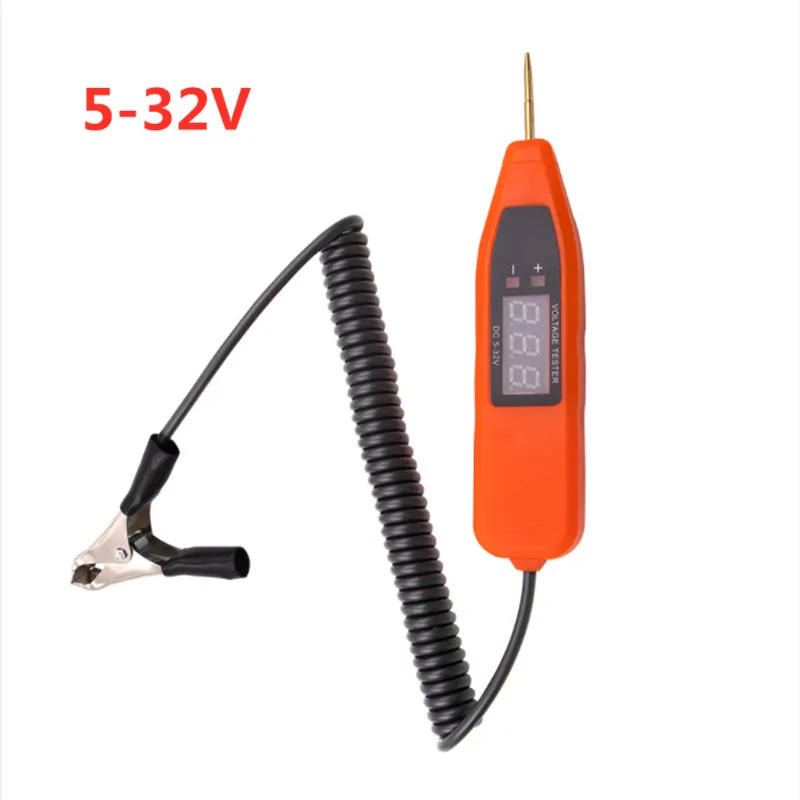 Free ship!5-32V Automotive LCD Digital Circuit Tester Voltage Meter Pen Car Truck Circuit Scanner Power Probe Diagnostic Tool