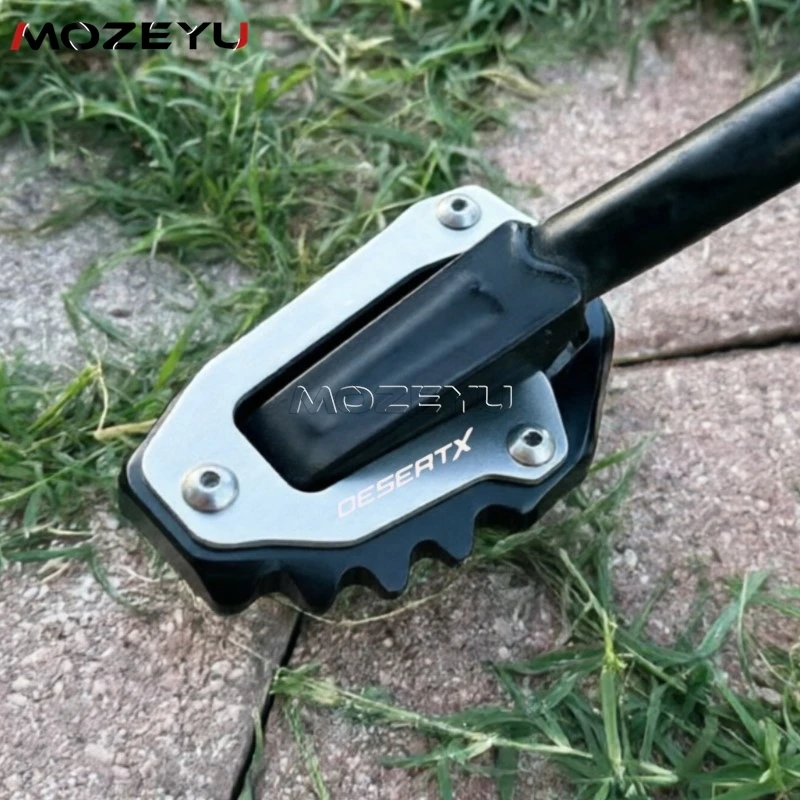 

For Ducati Desert X DESERT X Rally 2022-2025 Kickstand Foot Pad Side Stand Extension DesertX Side Luggage Rack Saddlebag Holder