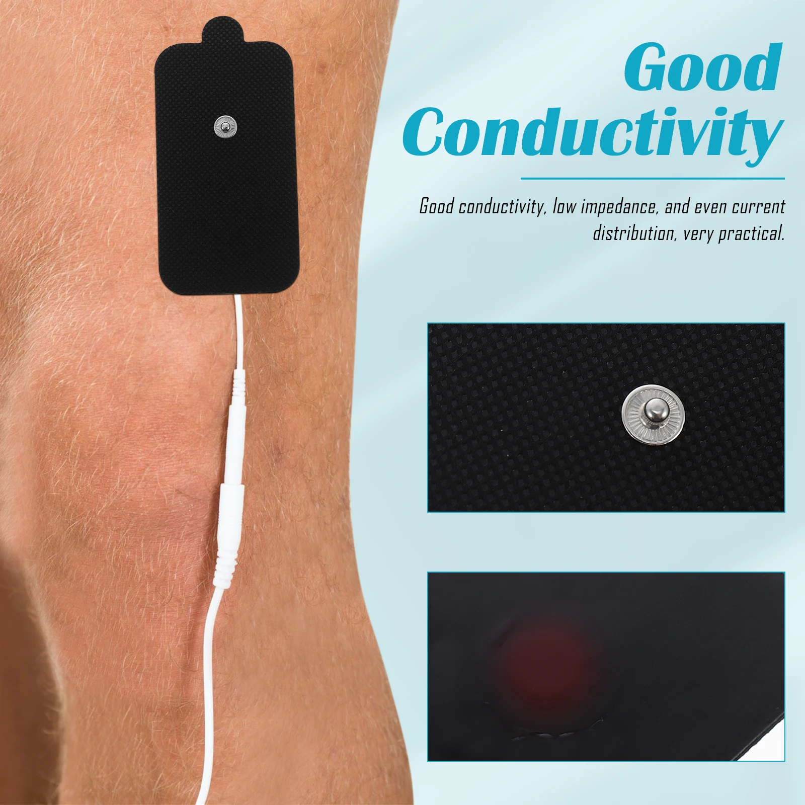 

6pcs Portable Pads 6 Sheets Household Electrode Patches For Pain Relief Professional Physiotherapy Supply Convenient Home