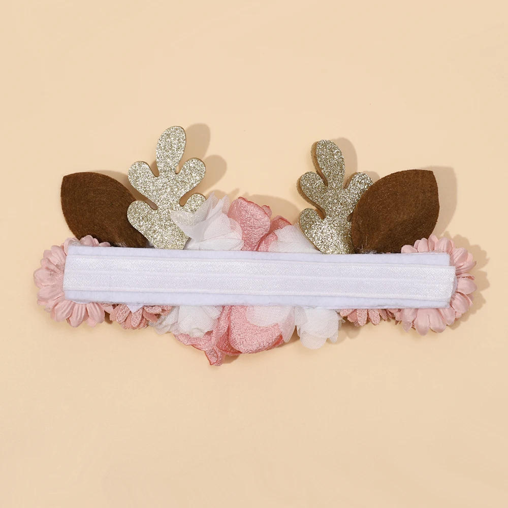 Diadema navideña para bebé, traje de alce para niños recién nacidos, accesorios para bebé, decoración navideña, tocado para cabeza para niño