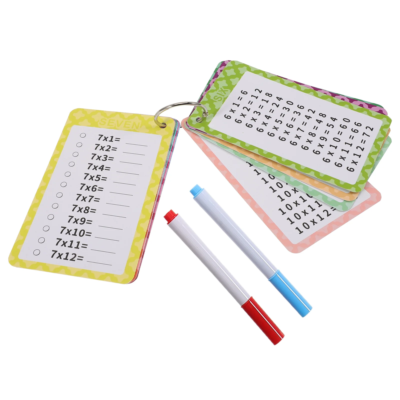 

13 Pcs Teaching Aids Mathematics Education Cards Toddler Plastic Educational Flash