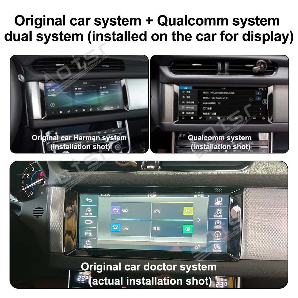 

Android 14 CarPlay Android WIFI Stereo Navigation Car Radio Multimedia Player 10.25'' Touching HD Screen For Jaguar XF 2016-2019