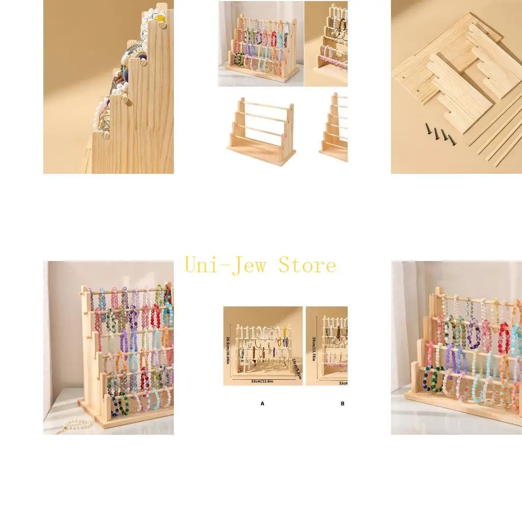 

40GB Space Saving Bracelet Storage Rack Store Counter Display With Stable Base
