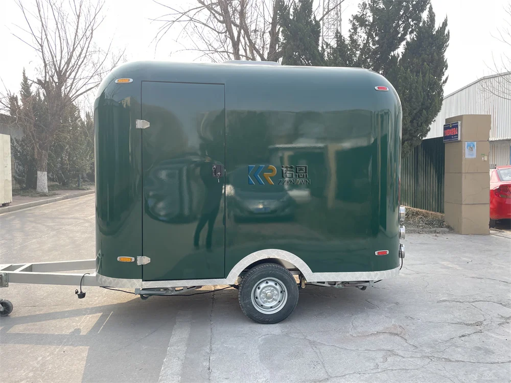 Food Trailer Truck Airstream Fully Equipment Coffee Kiosk Mobile  Food Cart With Customized Size Color